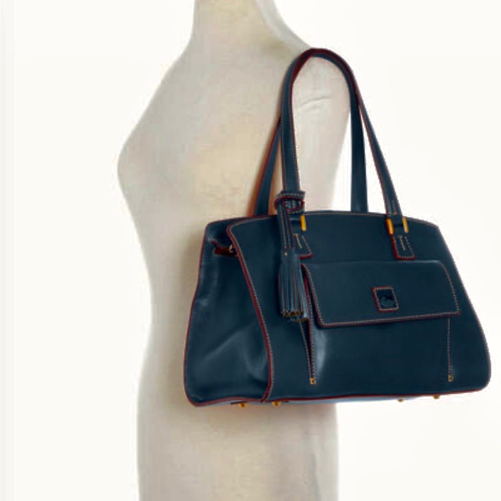 Brand new in box Dooney and Bourke Florentine large ladies  Bag ( color slate)